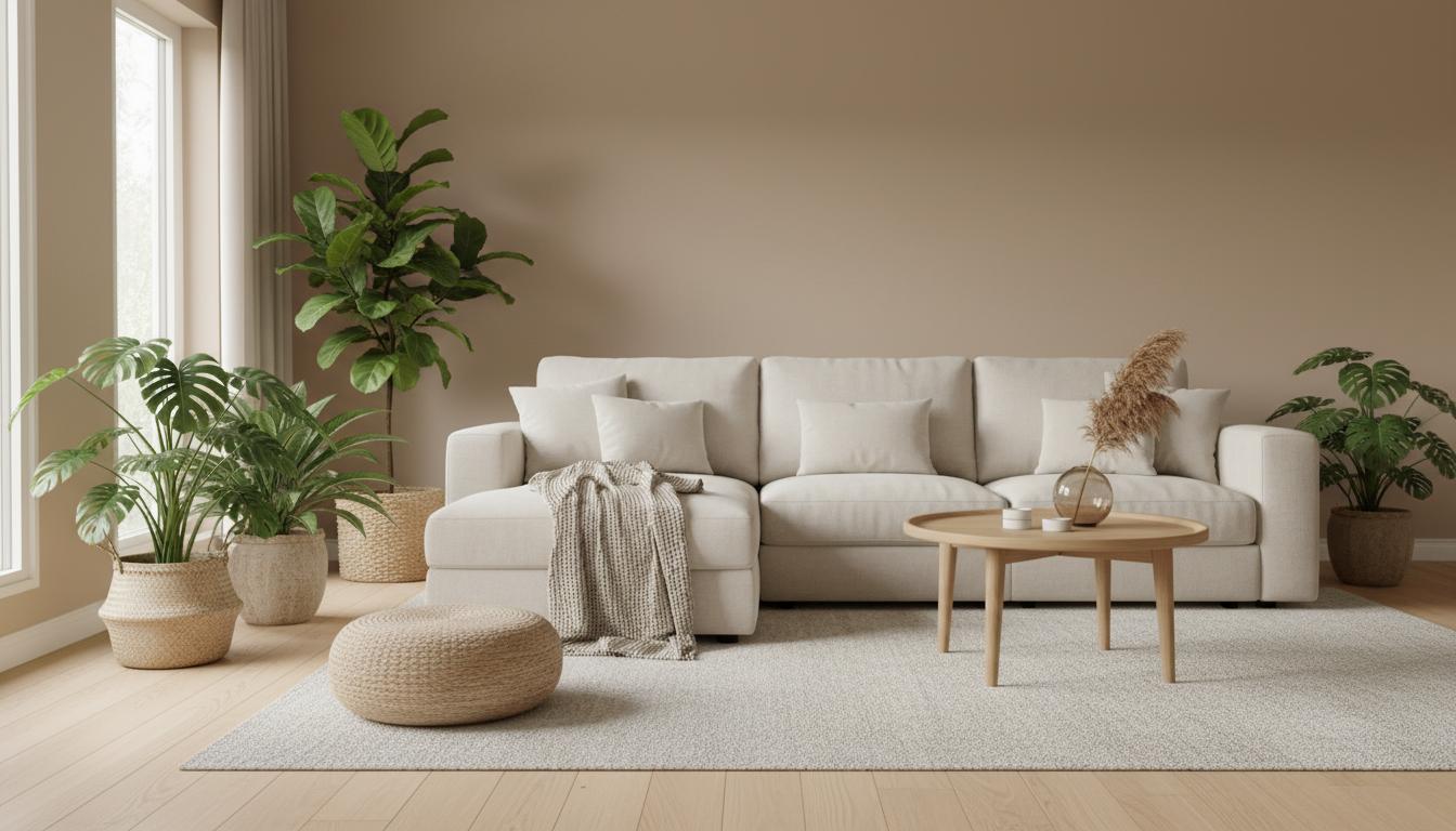 Welcoming clean living room